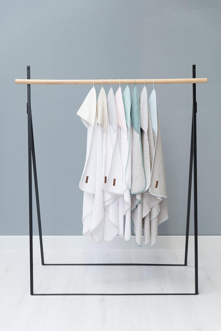 Baby's Only - Kapuzenbadetuch aus Baumwolle - 75x85 cm - für Jungen und Mädchen - Steingrün Stonegre