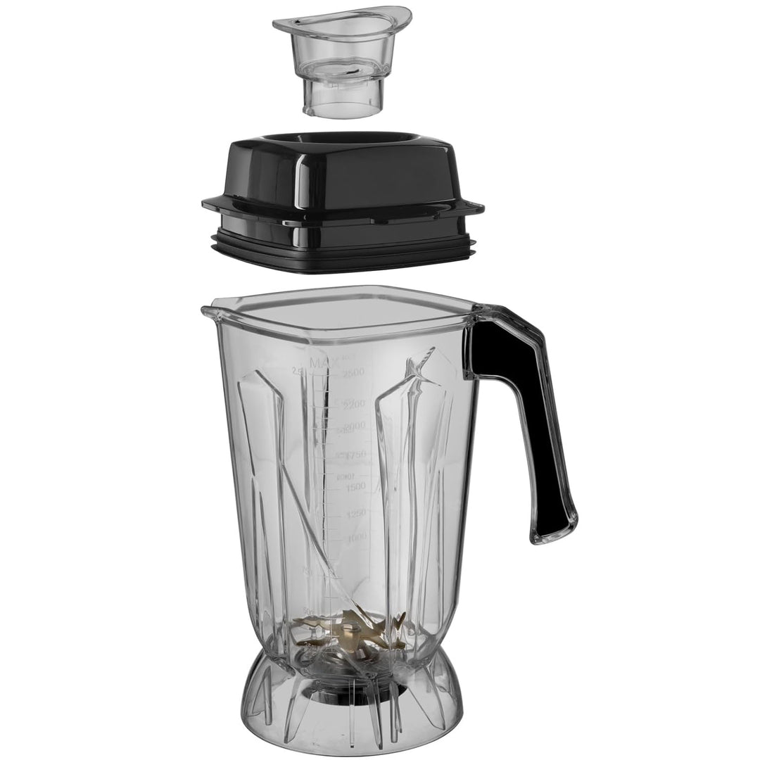 HENDI Standmixer, Touch, mit schalldämmender Schutzhaube, Inkl. 2,5 Liter-Kanne, temperaturbeständig