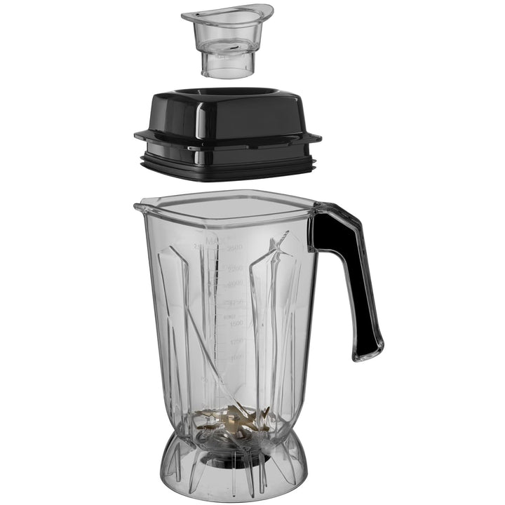 HENDI Standmixer, Touch, mit schalldämmender Schutzhaube, Inkl. 2,5 Liter-Kanne, temperaturbeständig