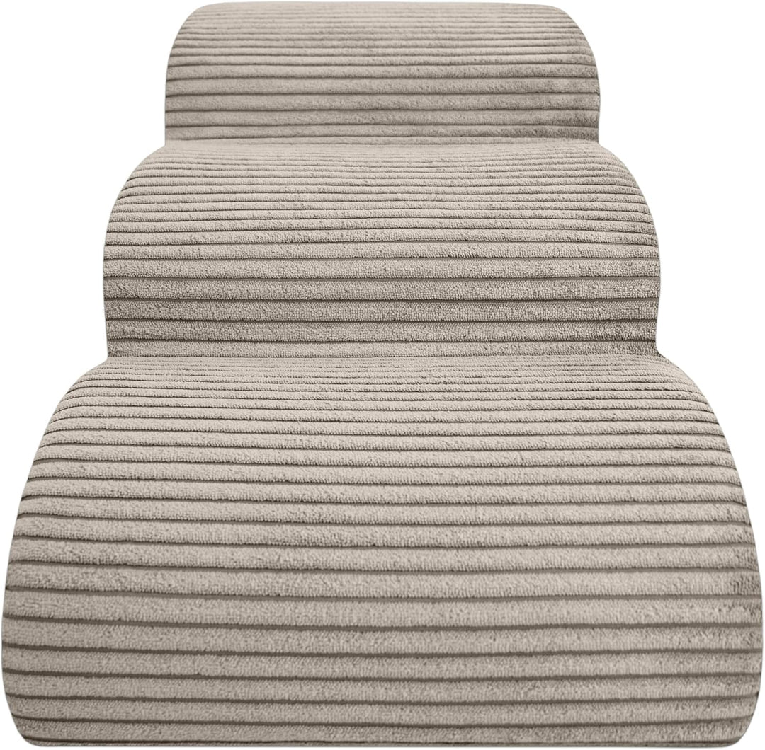 Hundetreppe 3 Stufen - 60 x 30 x 40 cm - rutschfest Weich für Kleine Hunde Haustiertreppe Stabil Sic