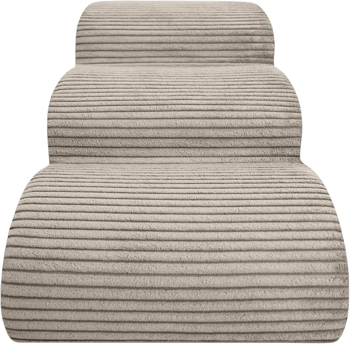 Hundetreppe 3 Stufen - 60 x 30 x 40 cm - rutschfest Weich für Kleine Hunde Haustiertreppe Stabil Sic