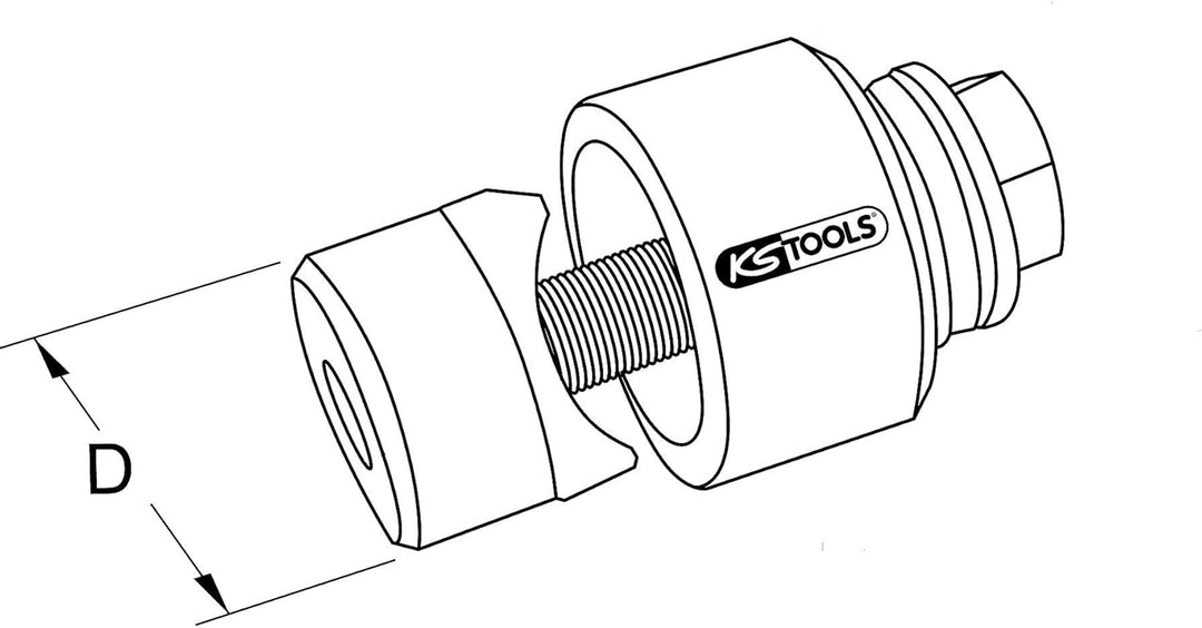 KS Tools 129.0032 Schraublochstanze, 32,5mm