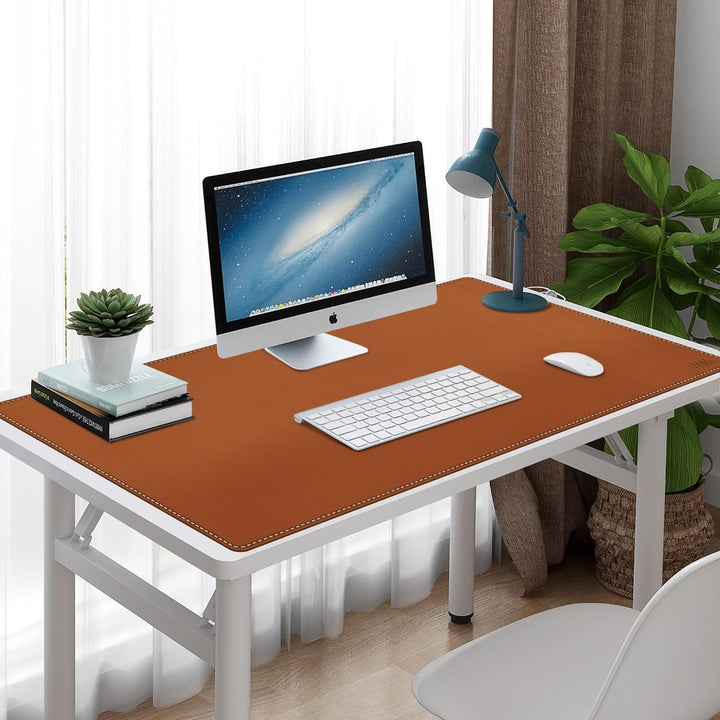 VYAAA Schreibtischunterlage Leder und Kork, 100 x 60cm Tischunterlage, Multifunktionales Laptop Mous