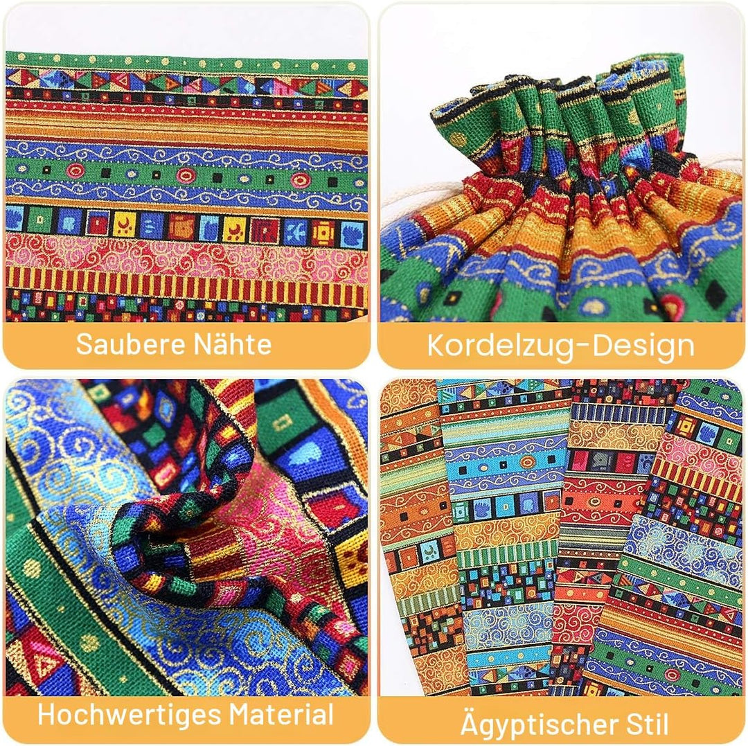 SumDirect 20Pcs Jutesäckchen Jutebeutel, Geschenksäckchen, Jute Sack, Baumwolle Säckchen mit Kordelz