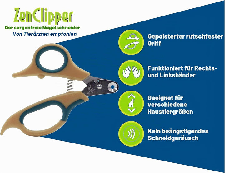 Zen Clipper eine revolutionäre Neue Pet Nail Clipper, die das Clip Nur die Spitze des Nail. Warm Pin