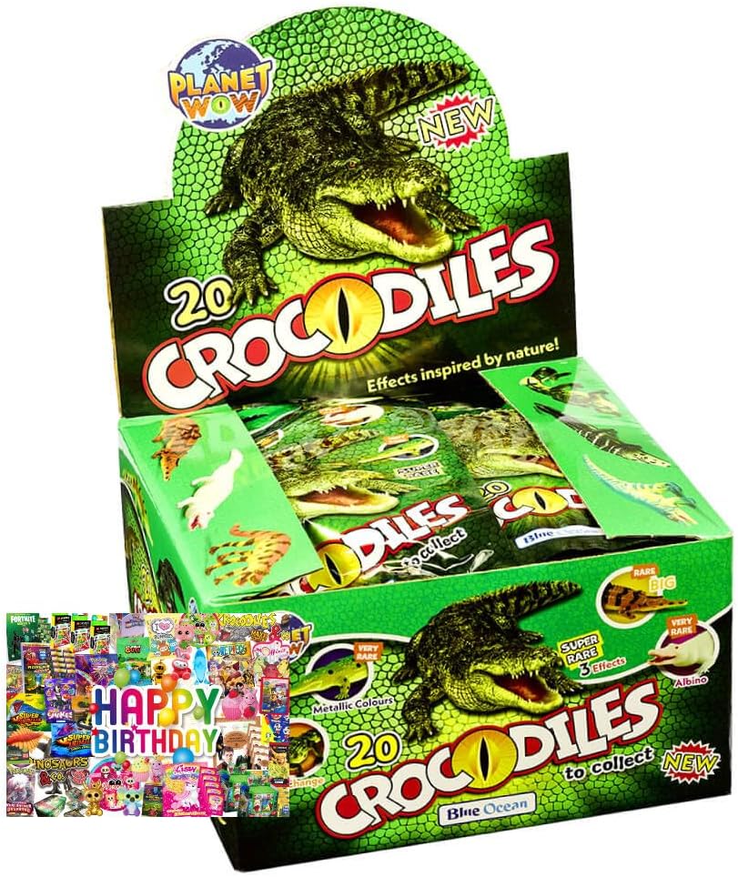 Bundle mit Blue Ocean Crocodiles Sammelfiguren 2025 - Planet Wow Krokodil Figur - Alle 20 Figuren -