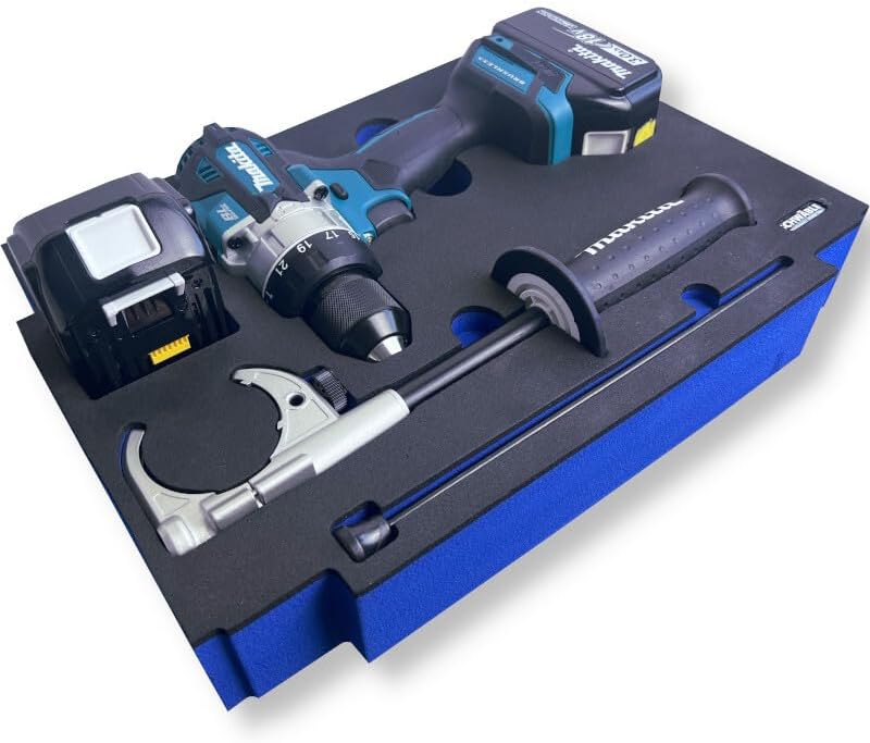 SCHWÄBLE® Schaumeinlage Schaumstoffeinlage für Makita Schlagbohrschrauber DHP486
