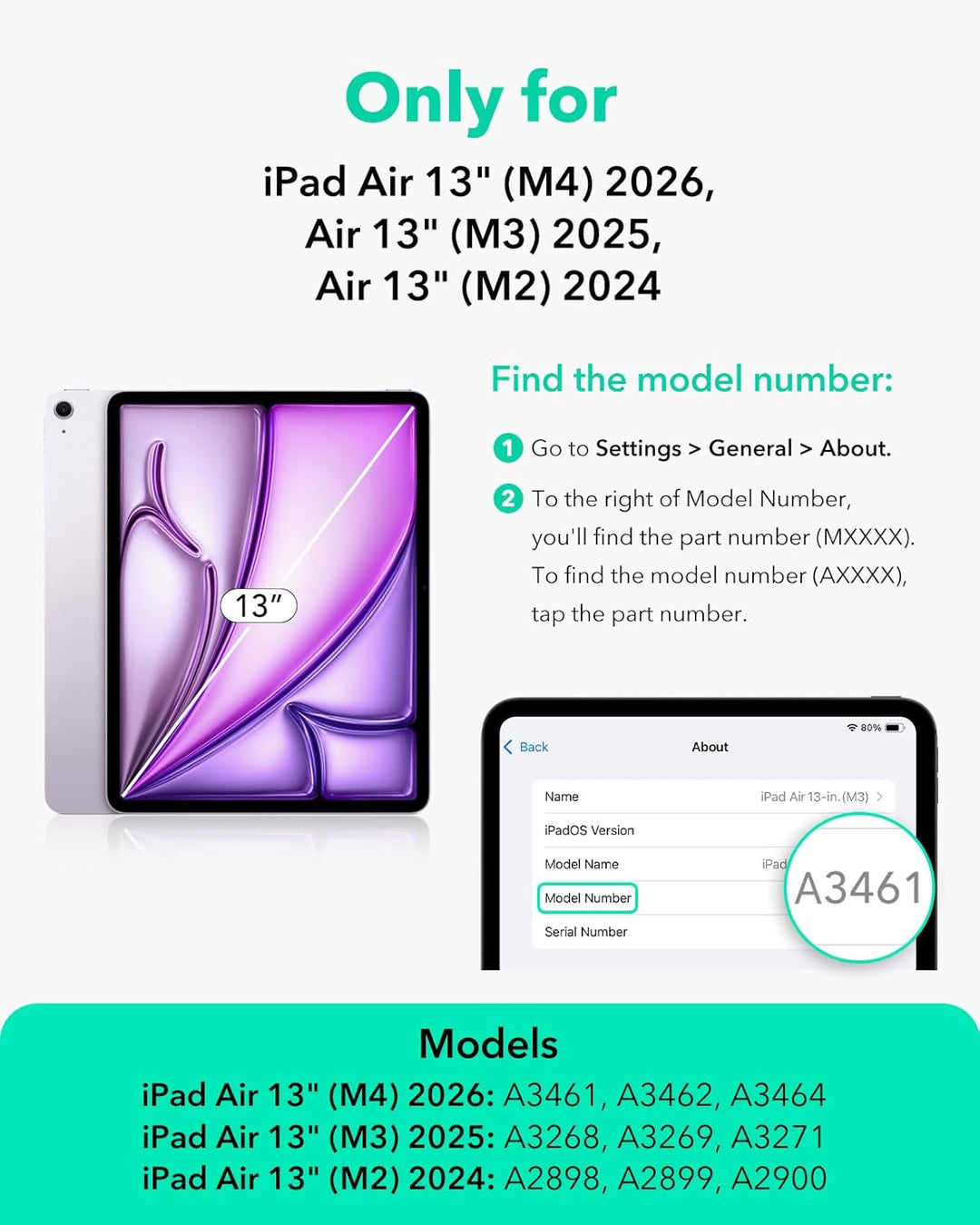 ESR Magnetisch Paper-Feel Schutzfolie für iPad Air 13 Zoll M4/M3/M2 (2026/2025/2024), Schreiben und
