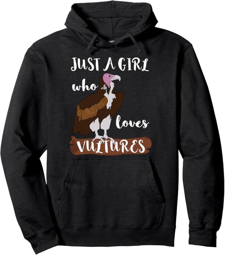 Aasgeier Mädel Just A Girl Who Loves Vulturs Vogel Bussard Pullover Hoodie
