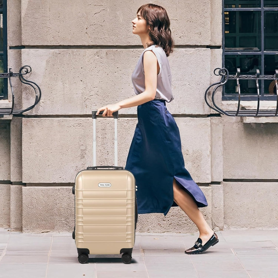 MoFut Koffer, Handgepäck Koffer, Hartschalenkoffer Trolley Rollkoffer Suitcase, Reisekoffer mit Roll