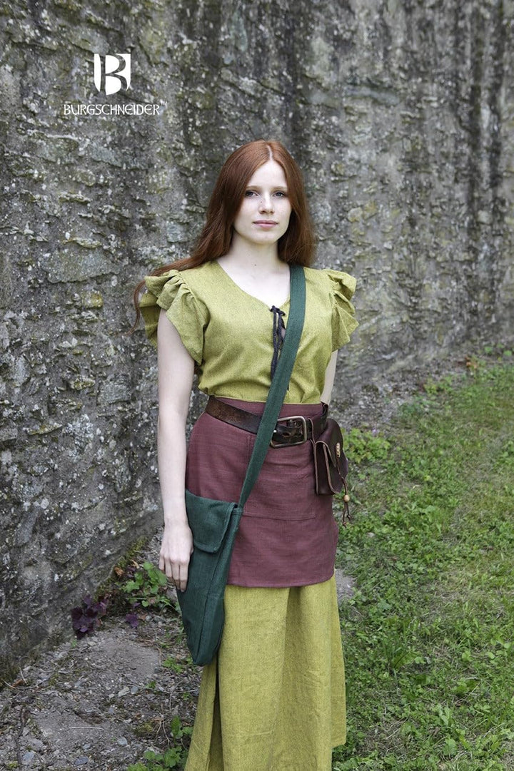 Burgschneider - Tasche Ehwaz - Kleidung für Larp, Mittelalter, Cosplay und Fantasy Grün Einheitsgrös