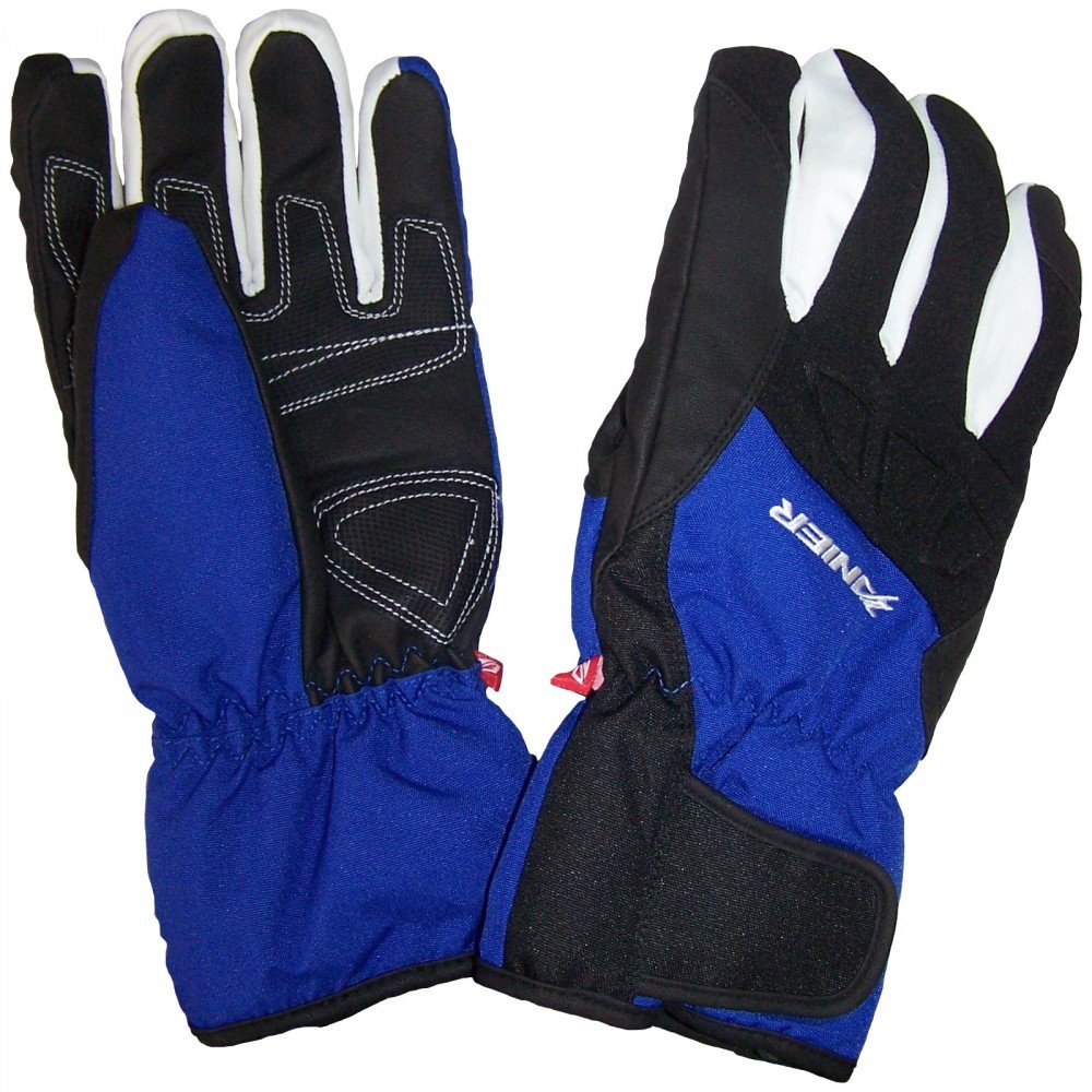 Zanier Saalbach GTX HE Gore Tex Ski Handschuhe für Herren Blau,Schwarz,Weiss L, Blau,Schwarz,Weiss L