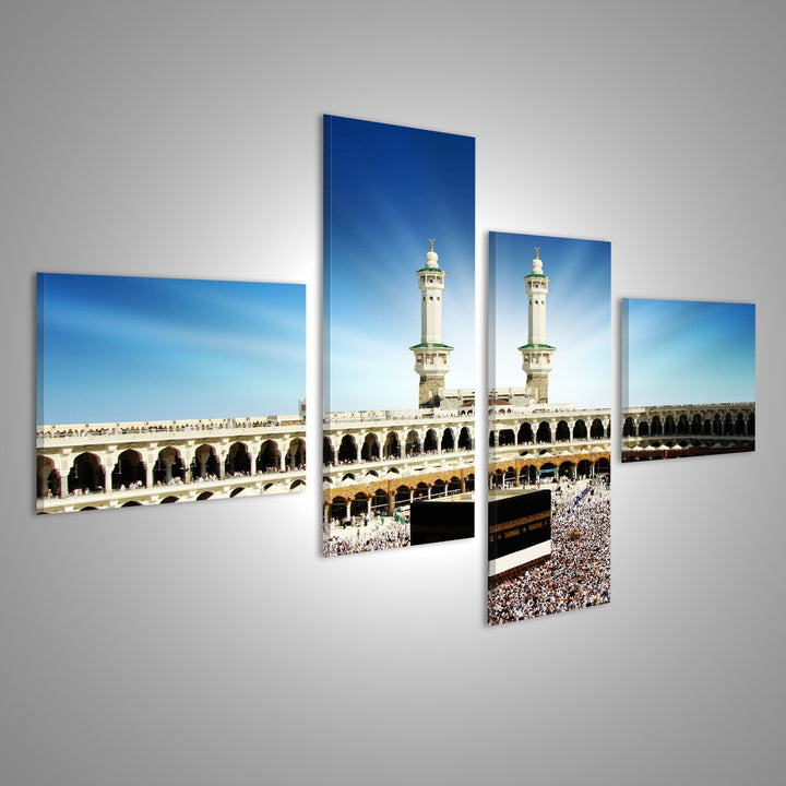 islandburner Bild auf Leinwand Kaaba Mekka Saudi Arabien Wandbild Poster Kunstdruck Bilder Format: 1