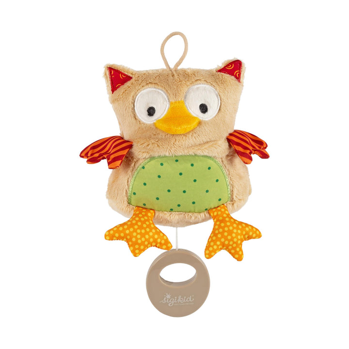 SIGIKID 40780 Spieluhr Eule Musik Mädchen und Jungen Babyspielzeug empfohlen ab Geburt mehrfarbig Me