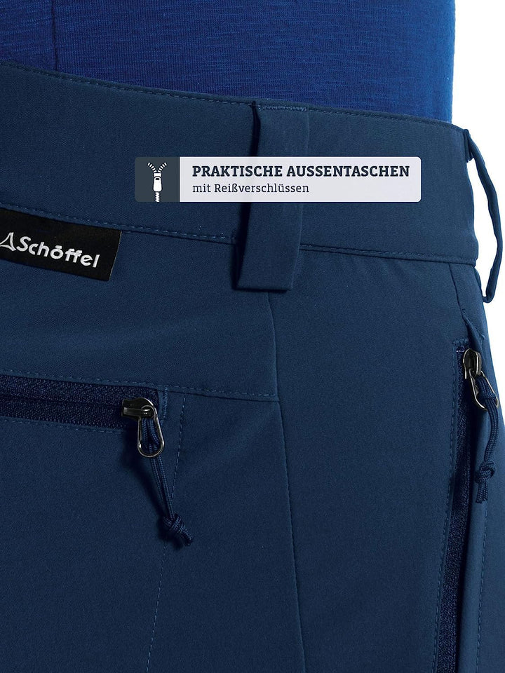 Schöffel Herren Pants Folkstone Zip Off, vielseitige Herren Hose mit Zip-Off Funktion, leichte Wande