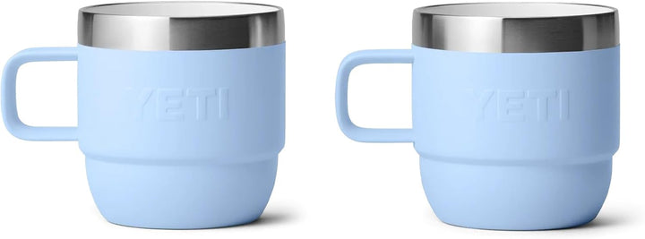 YETI Rambler Stapelbare Tasse Mit DuraSip Keramikbeschichtung, Big Sky Blue, 2 Pack 6 oz (177 ml), B