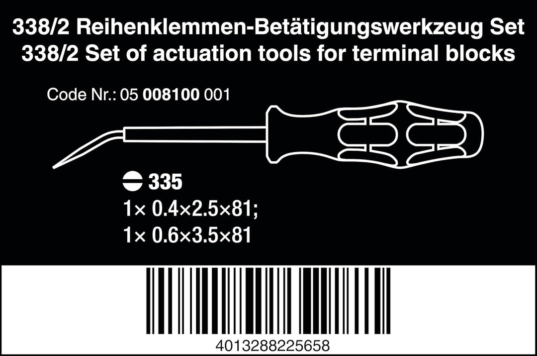 Wera, 2-teilig Schlitz, 2-teilig