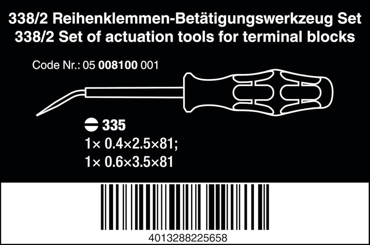 Wera, 2-teilig Schlitz, 2-teilig