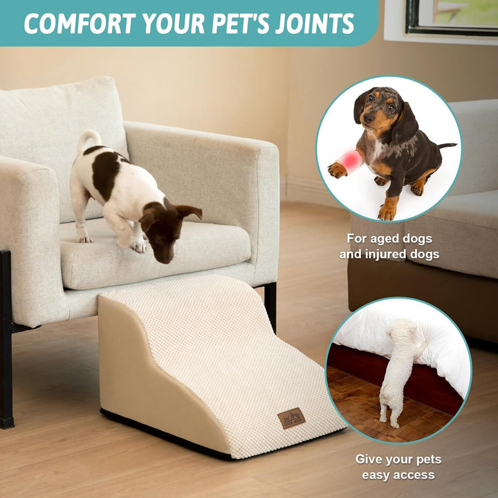 Hundetreppe für Kleine Hunde, Haustiertreppe für Couch aus Hochdichtem Schwamm, Hunde Treppe Hundera