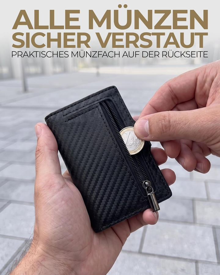 Lederhand® Aventus Wallet – Premium Leder Geldbörse handgemacht für Herren und Damen Portemonnaie Al