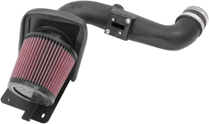 K&N 63-2587 Waschbarer und wiederverwendbarer KFZ Hochleistungsluftfiltersystem, Rot Roto-Form, Roto