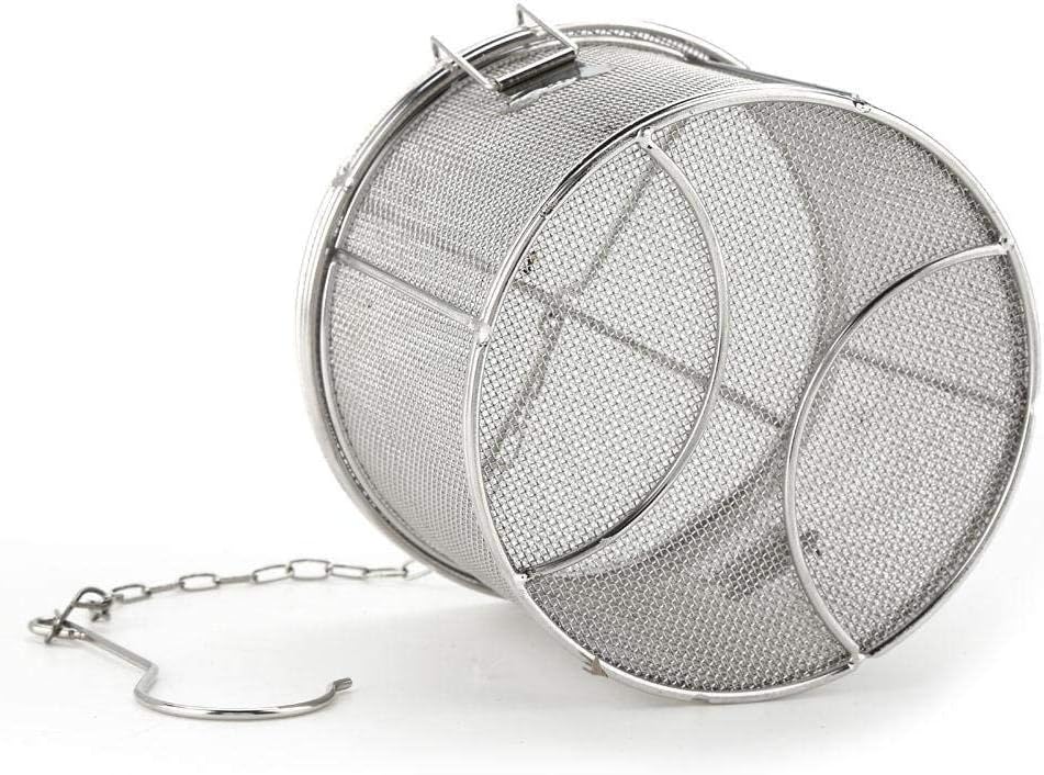 Edelstahl Spice Gewürz Sieb Tea Ball Sieb Suppe Würze Abtrennung Korb Spice Filter - 14 * 10cm 14*10