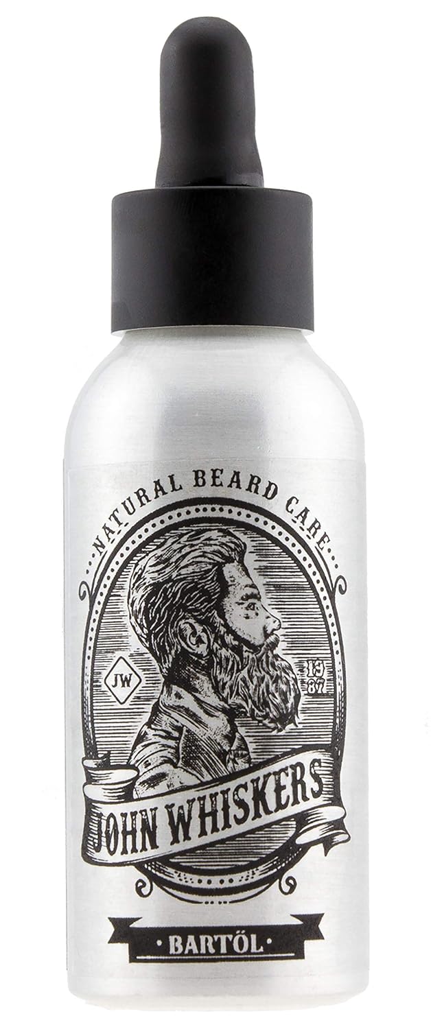John Whiskers Bartöl Made in Germany - 50ml - beste Qualitätsöle für einen weichen und gesunden Bart