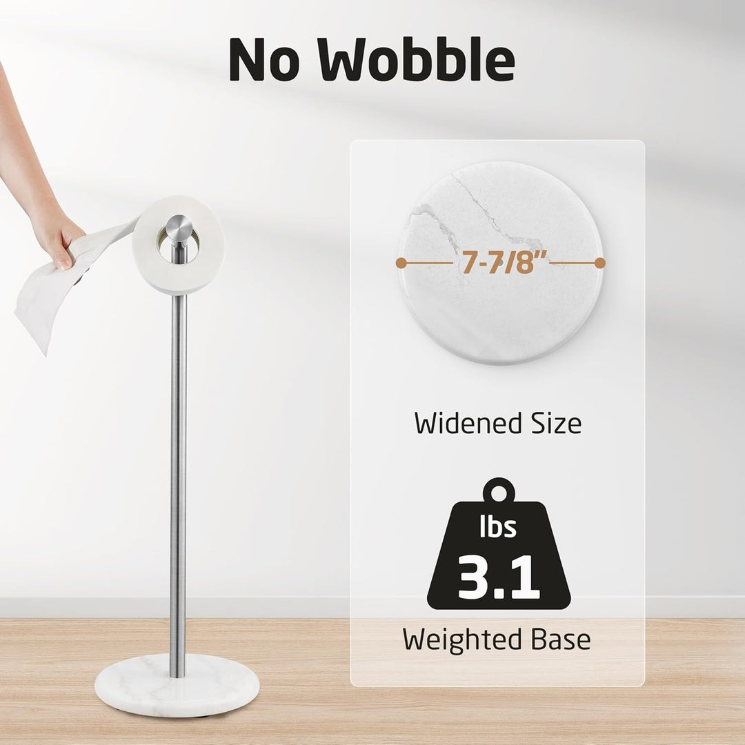 KES Toilettenpapierhalter Stehend Klopapierhalter Edelstahl SUS304 WC Rollenhalter Klorollenhalter T