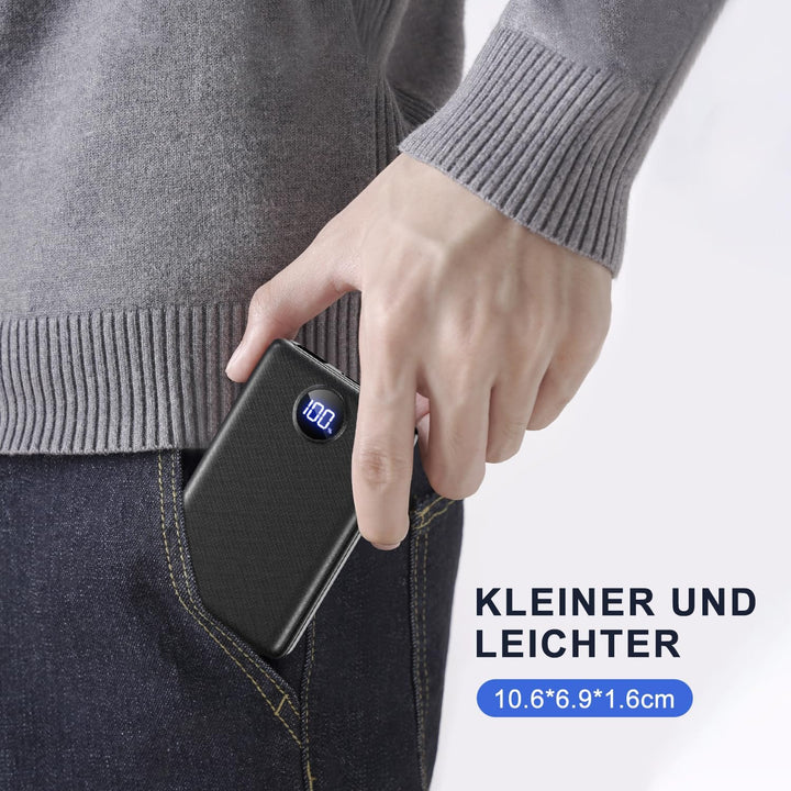 Power Bank Fast Charging 15000mAh, 22.5W Portable Charger(USB-C Input & Output), PD 3.0 QC 3.0 Exter