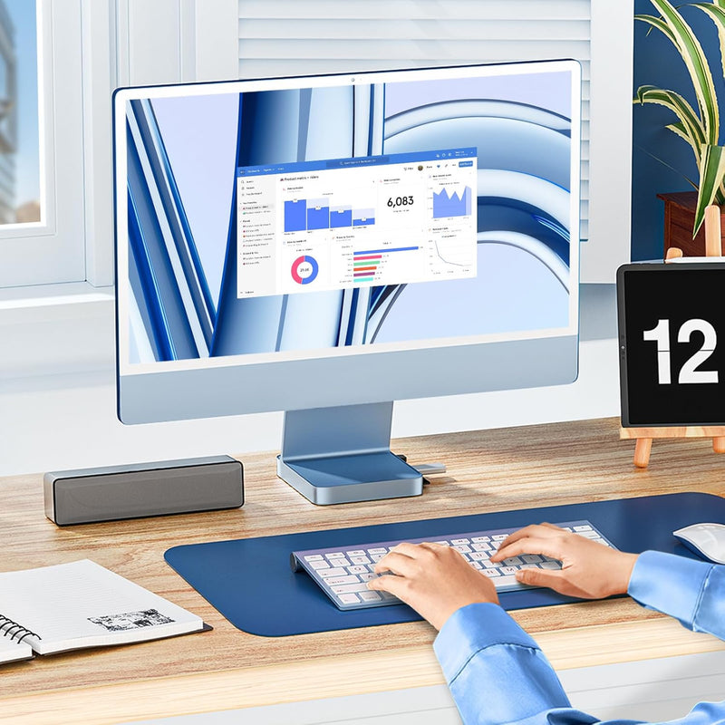 Minisopuru USB C Hub für iMac 24 Zoll 2021/2023, iMac Zubehör unterstützt M.2 NVMe SSD, iMac USB Hub