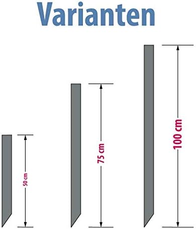 Kleberio® Einschlagpfosten verzinkt, Stahl, rostfrei Nummernschildhalterung Auto Kennzeichenhalter f