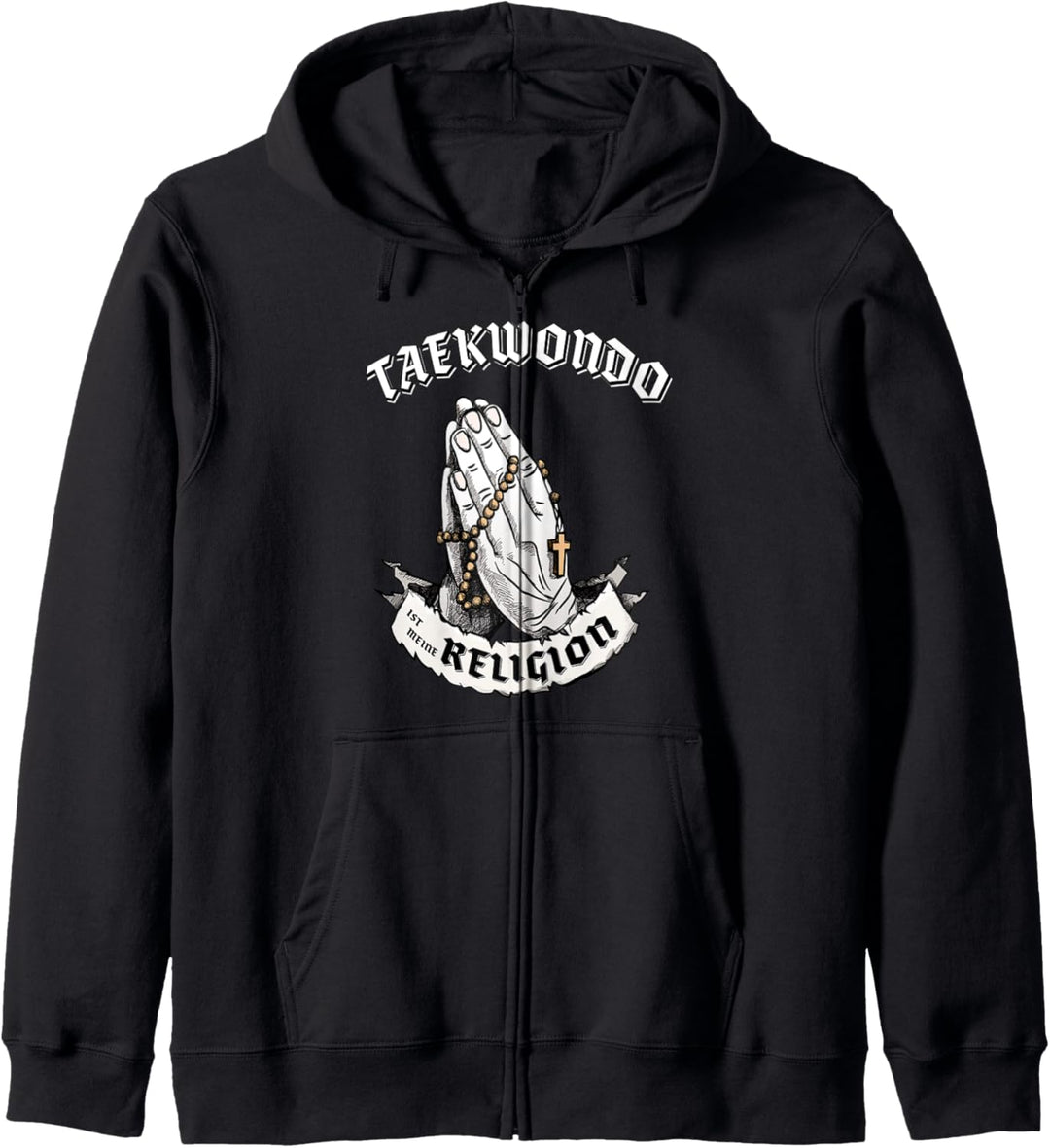 Taekwondo ist meine Religion I Lustiges Geschenk Kapuzenjacke