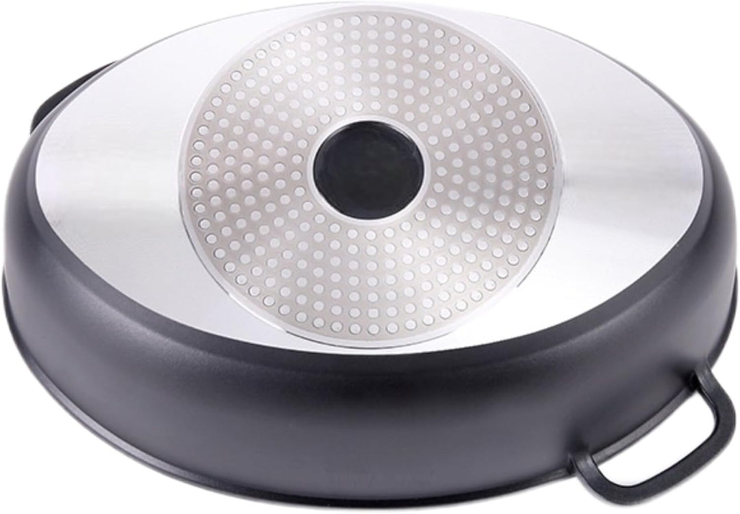 Alu Guss Oval Bräter ø38cm Induktion Topf Schmortopf Marmorbeschichtung