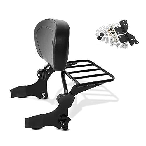 Sissy Bar + Gepäckträger + Docking-Kit für Harley Davidson Street Glide 06-08 schwarz