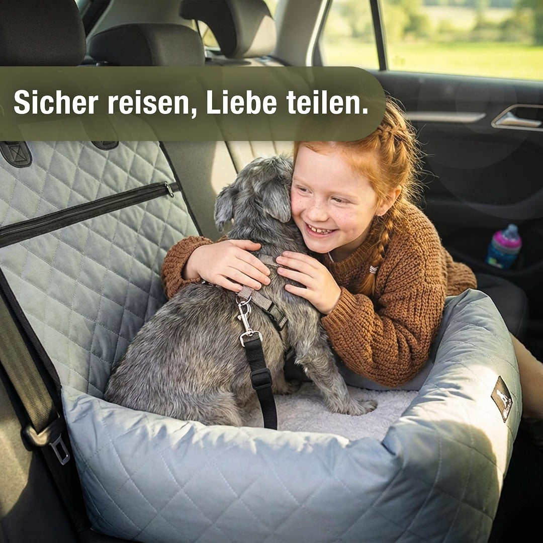 Hunde Autositz Auto Hundesitz, 2-in-1 Hundebett Hundekorb für kleine & mittelgrosse Hunde, Oxford St