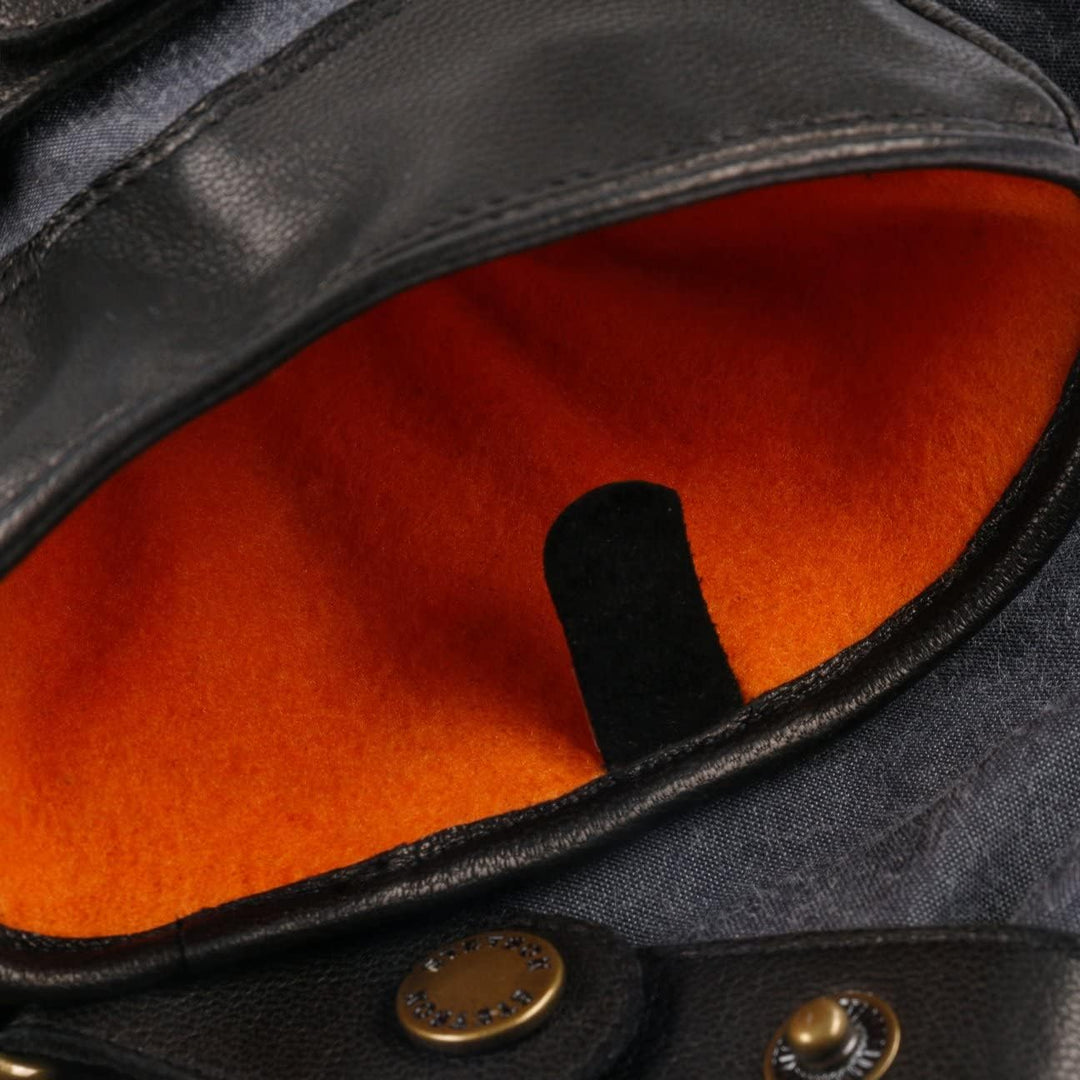 Stetson Nappa Waxed Cotton Lederhandschuhe Herren - Handgefertigt - Handinnenfläche aus 100% Nappale