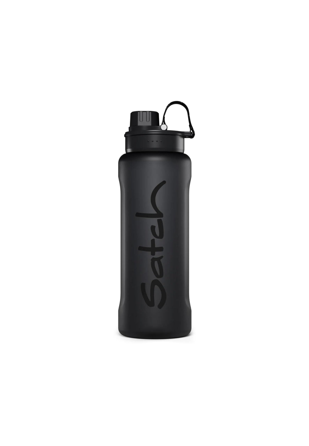 Satch XL Trinkflasche Schwarz | Auslaufsicher, spülmaschinengeeignet und widerstandsfähig mit 1000 m