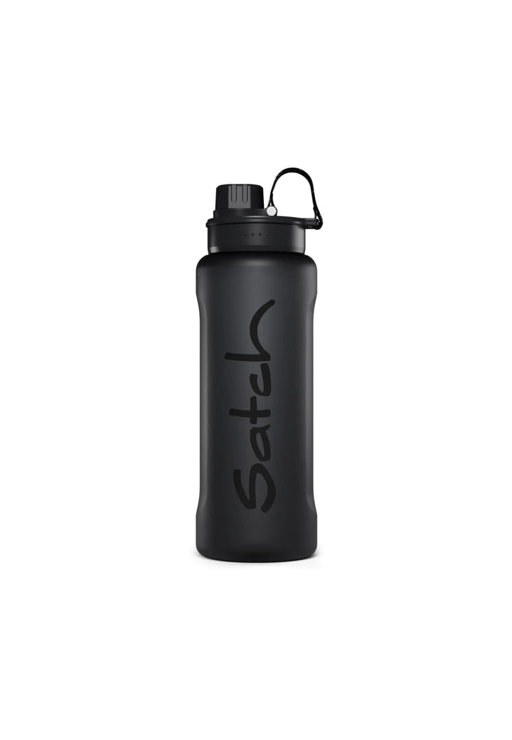 Satch XL Trinkflasche Schwarz | Auslaufsicher, spülmaschinengeeignet und widerstandsfähig mit 1000 m