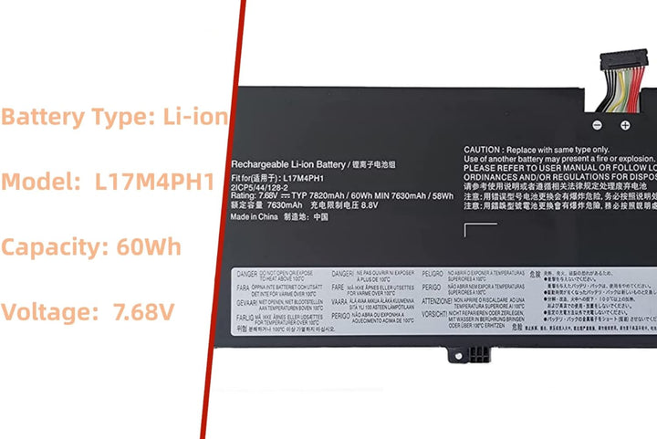 PUGASR L17M4PH1 L17C4PH1 Laptop Akku Kompatibel mit Lenovo Yoga 7 Pro Pro-13IKB C930 C930-13 C930-13