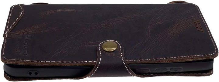 Yogurt Handyhülle für Samsung Galaxy S23 Ultra, Hülle Echtleder Case Ledertasche Lederhülle für Sams