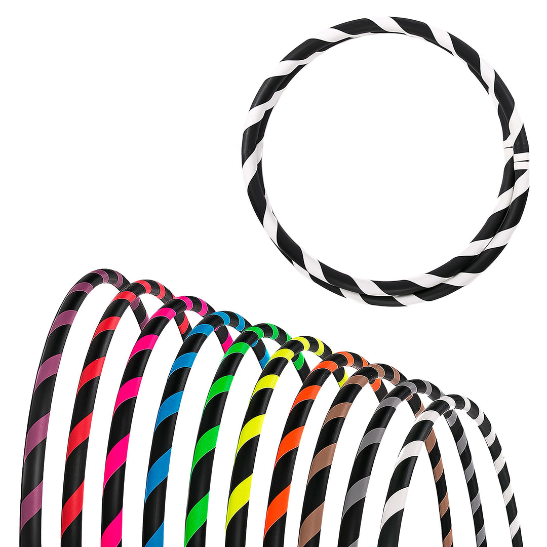 Faltbarer Anfänger Hula Hoop Reifen, Ø90/95/100/105cm Ø95cm Weiss, Ø95cm Weiss