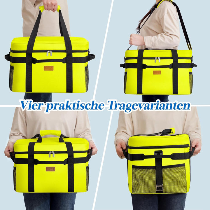Lifewit Kühltasche 30L, Faltbar Picknicktasche für Essen & Getränke, Kühlbox Tragbare Eistasche für