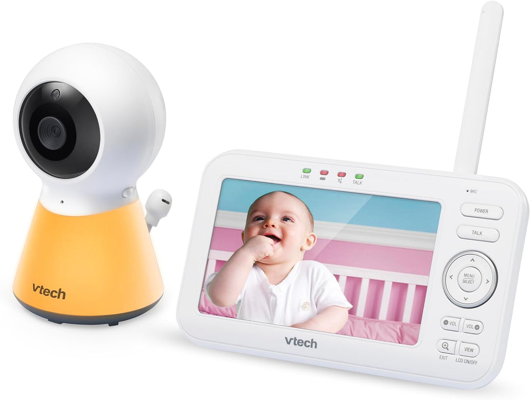 VTech Babymonitor VM5254 – Video-Babyphone mit hoher Auflösung – Klarer Sound, LCD-Farbbildschirm un