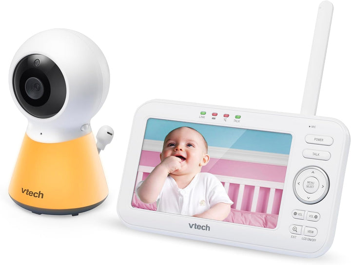 VTech Babymonitor VM5254 – Video-Babyphone mit hoher Auflösung – Klarer Sound, LCD-Farbbildschirm un