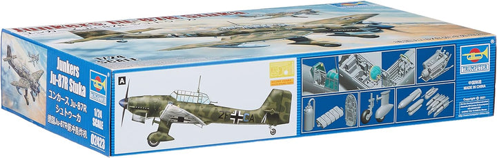 Trumpeter 002423 1/24 Junkers JU-87R Stuka, Mehrfarbig, Mittel