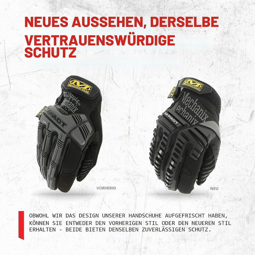 Mechanix Wear Mechanix Herren M-pact® Handschuhe (Small, Schwarz) HANDSCHUH M PACT SCHWARZ GRAU GR S