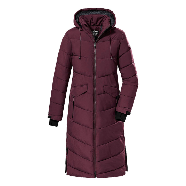 Killtec Damen Kow 62 Wmn Qltd Ct Wintermantel/Mantel in Daunenoptik mit Kapuze 40 Rosa, 40 Rosa