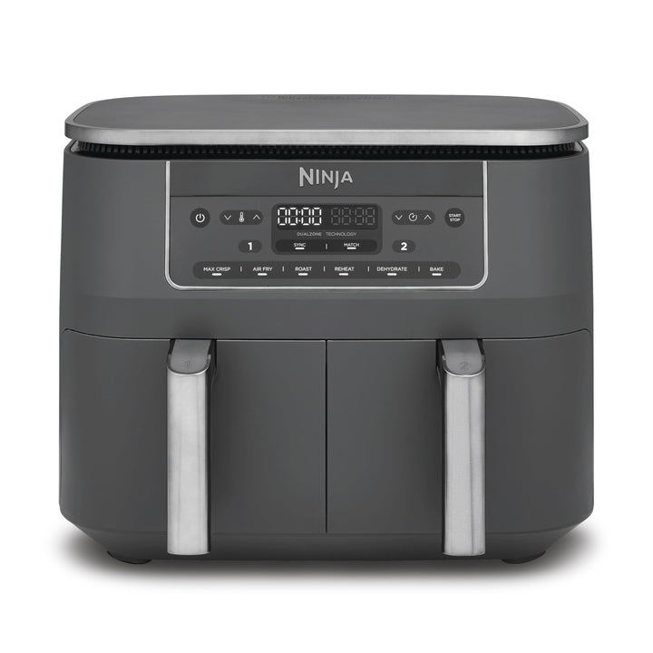Ninja Dual Zone Digital Air Fryer, 2 Schubladen, 6-in-1, Heissluftfritteuse ohne Öl, 7,6L, Heissluft