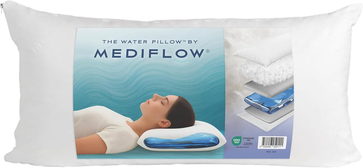 Mediflow 5011 Premium Daunenkissen mit Wasserkern, Made in Germany, Nomite, Allergiker geeignet, Oek