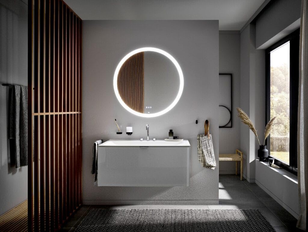 EMCO Flow Handtuchhalter einarmig zur Wandmontage, starre Handtuchstange aus Metall, hochwertiger Ba